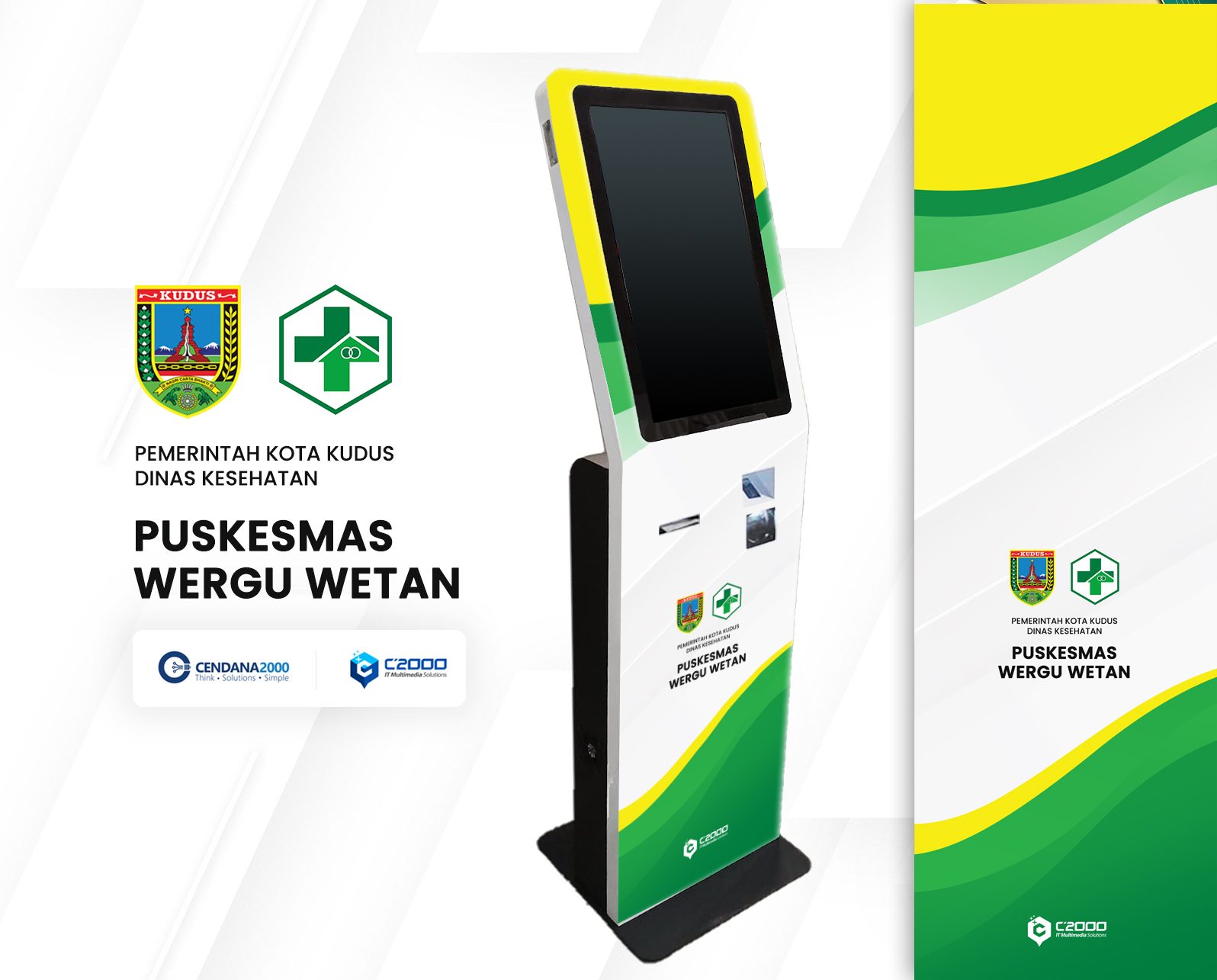 Mockup Desain KiosK Puskesmas Wergu Kudus (Varian 04)